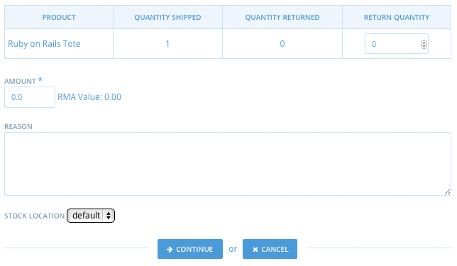 RMA Form