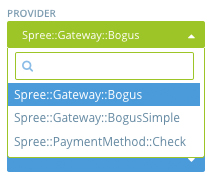 Select Payment Gateway Provider