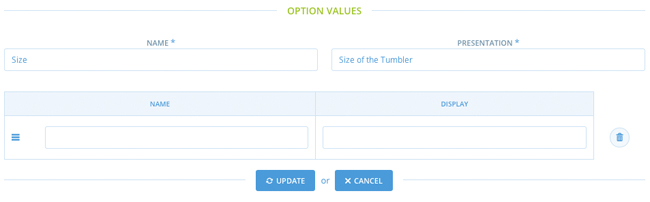 New Option Value