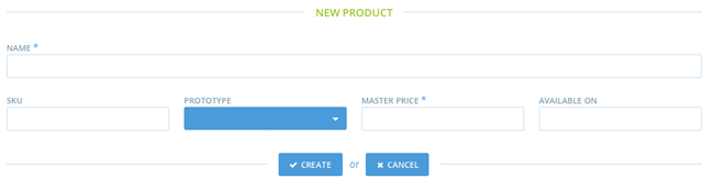 New Product Entry Form