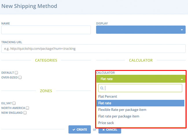 Shipping Method Calculator